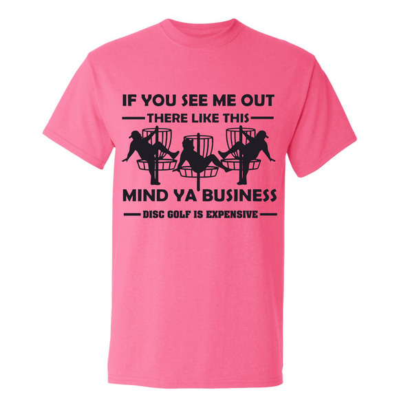 Disc Golf T Shirt STRIPPER MAN DiscGolf Funny Discgolfing Discgolfer Shirt - Picture 13 of 16